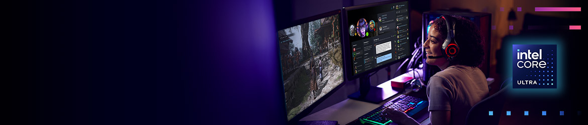 Intel® Core™ Ultra 200S Plus Gioca al massimo. Crea senza fermarti. I processori Intel® Core™ Ultra 200S Plus sono progettati per il gaming ad alte prestazioni e per una creatività senza interruzioni. Configura il tuo oggi stesso.